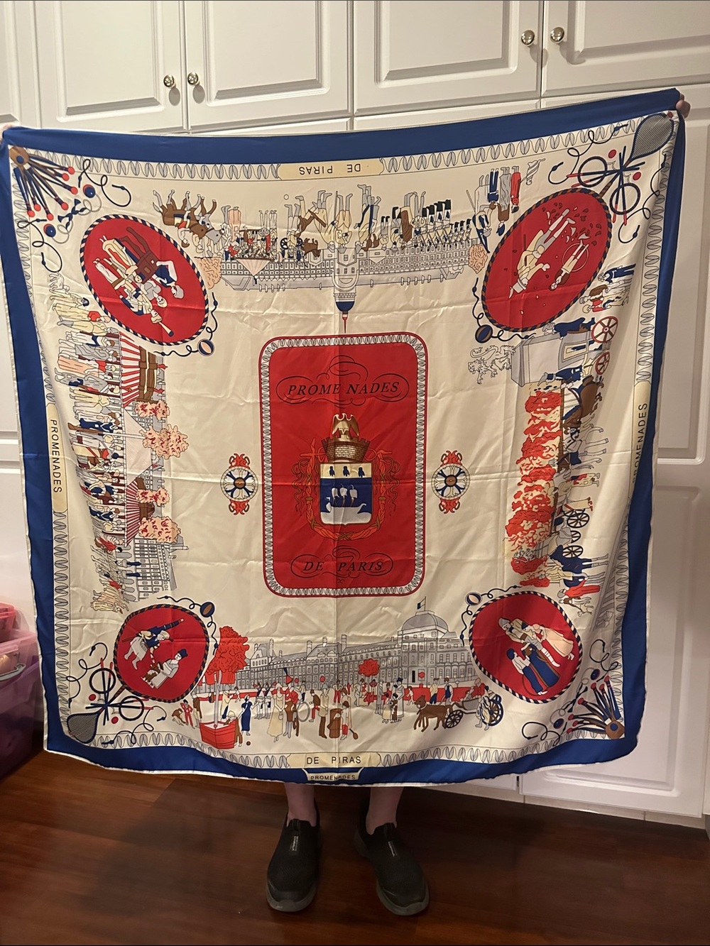 Hermes Style Silk Scarf